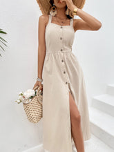 VCAY Button Front Cami Dress